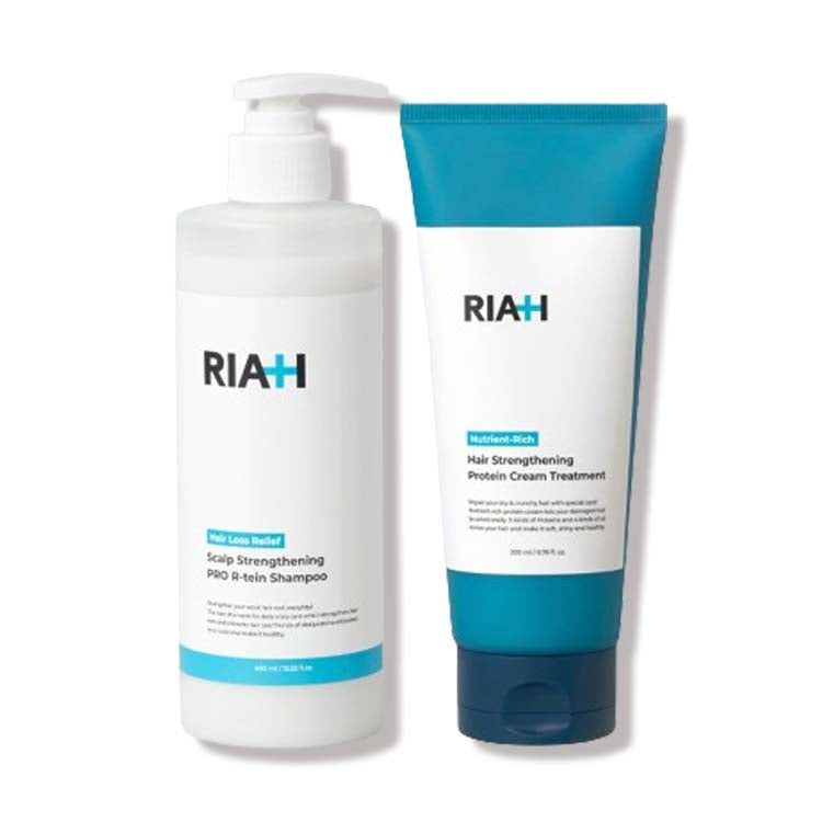 [ライア/RIAH] プロRテイン タンパク質 シャンプー 400ml + トリートメント 200ml