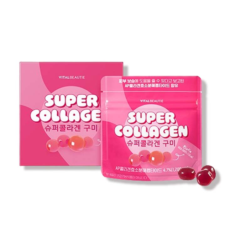 [バイタルビューティー/VITAL BEAUTIE] スーパー コラーゲン グミ 40g×5