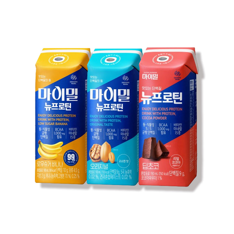 【1＋1】[デサンウェルライフ/DAESANGwellife] マイミール ニュープロテイン 190ml＋190ml