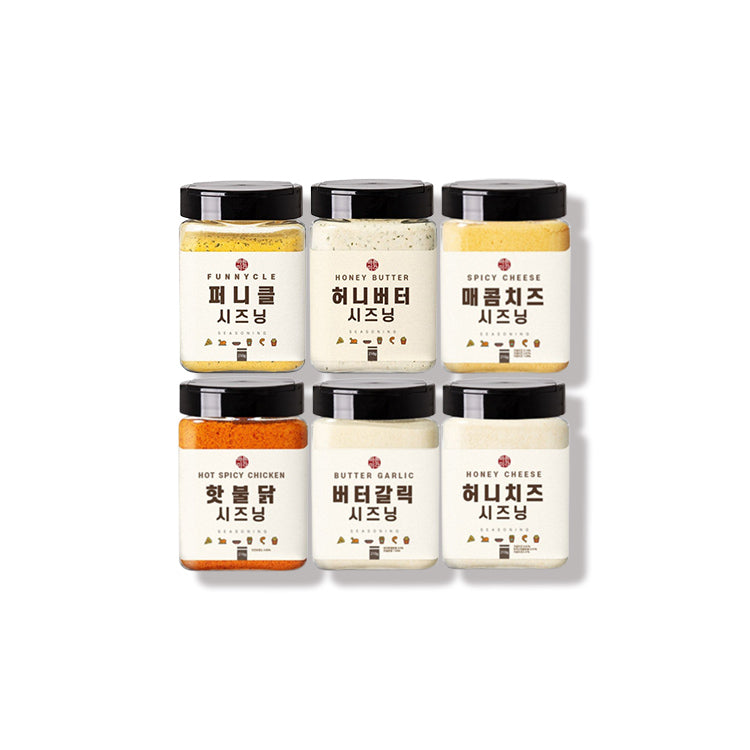 【正しい味覚/BARUN MEEGAK】 シーズニング (プリンクル, ハニーバター, ピリ辛チーズ, 激辛チキン, バターガーリック, ハニーチーズ)