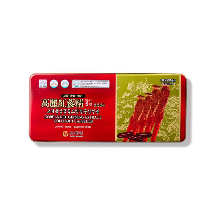[高麗紅参コリア/Goryeo Red Ginseng Korea] 6年根 高麗紅参精 ゴールドカプセル 830mg×120錠